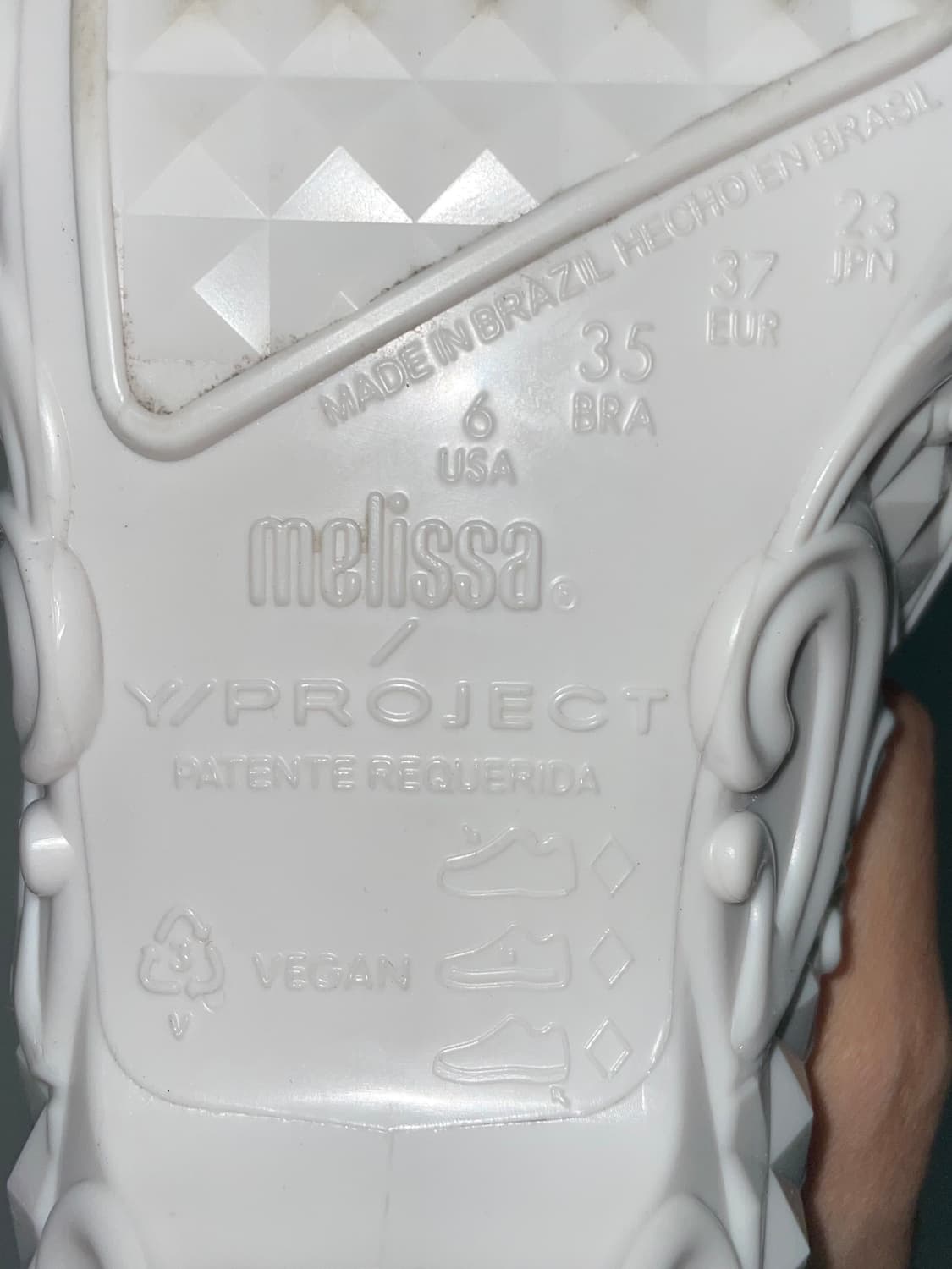 와이프로젝트 멜리사 콜라보 화이트 뮬 235 상품이미지3