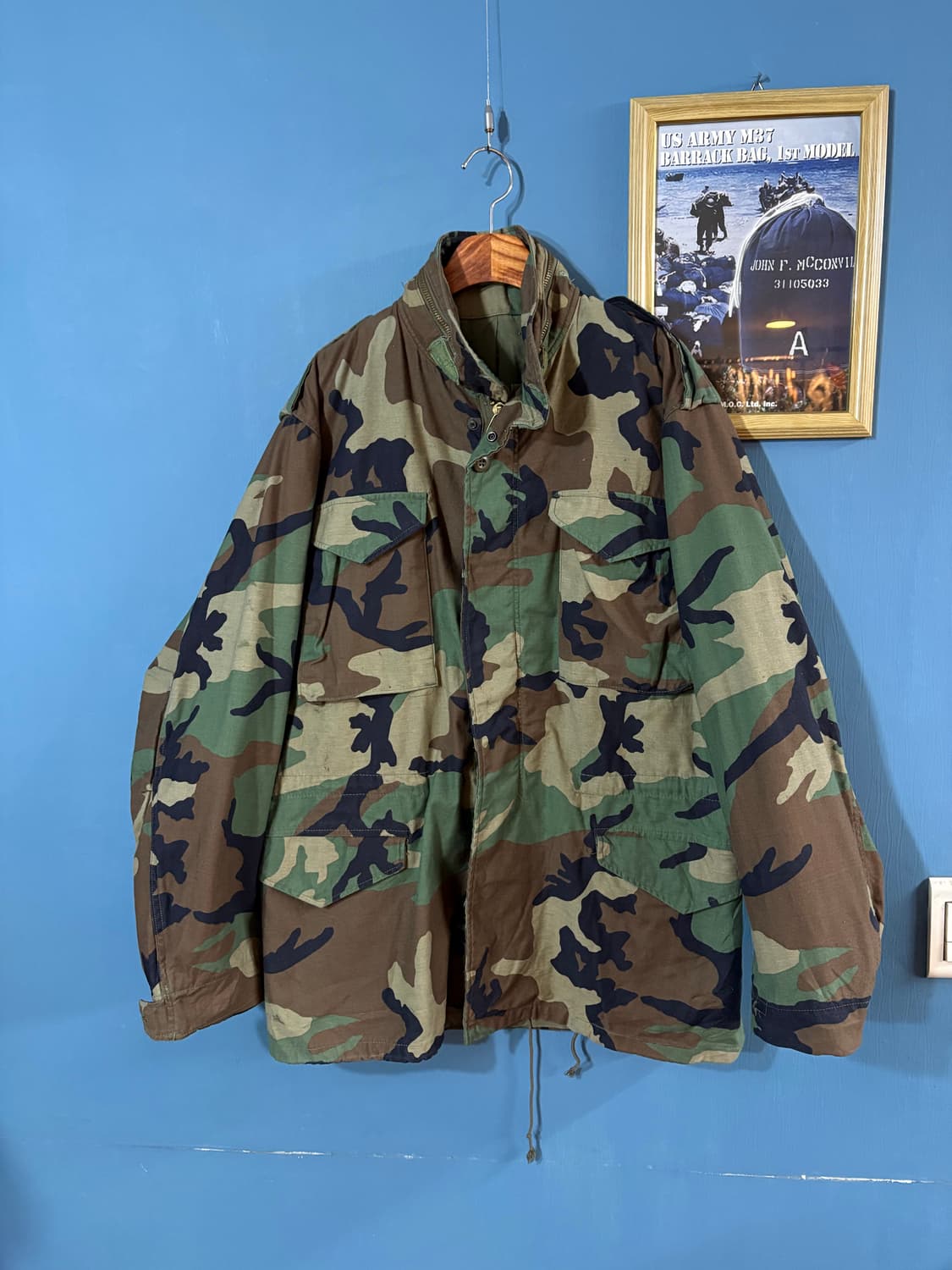 80‘s U.S Army Woodland Camo M-65 Field  상품이미지1