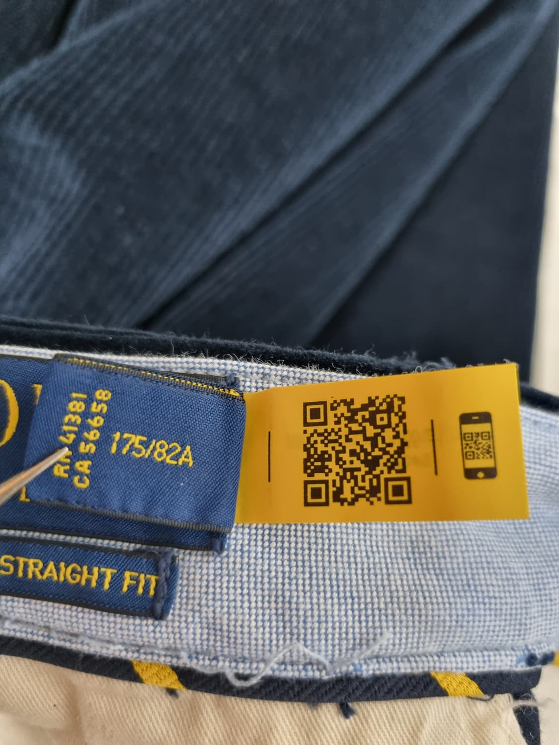 남성 2022 폴로 QR인증 스트레치 스트레이트핏 코듀로이 팬츠 바지 상품이미지8