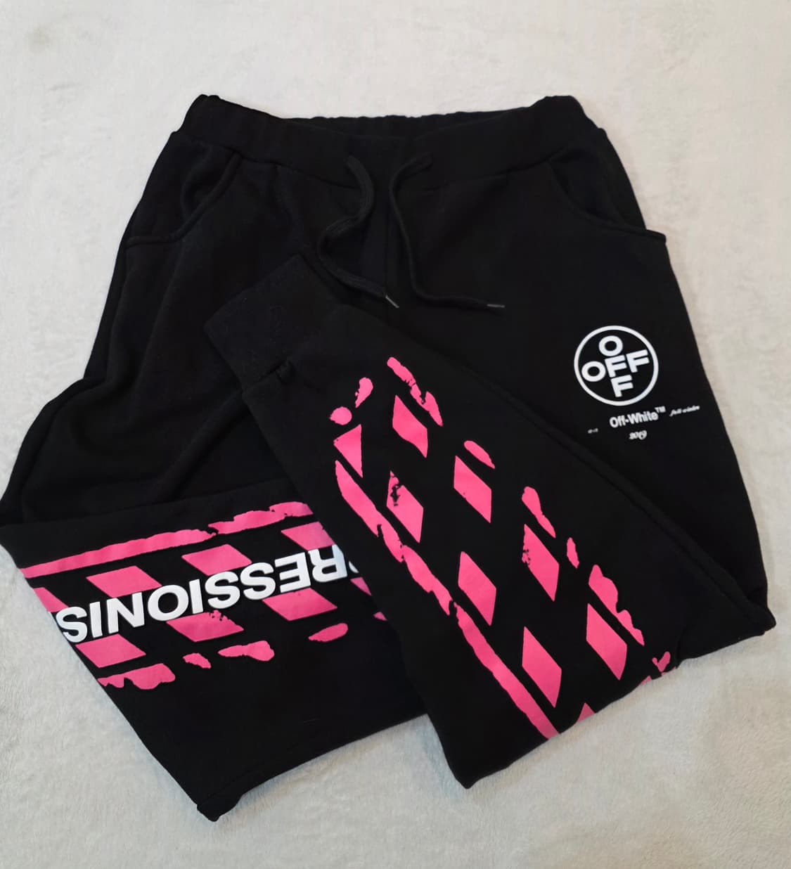 (남녀공용) OFF 시보리 츄리닝 바지 상품이미지4