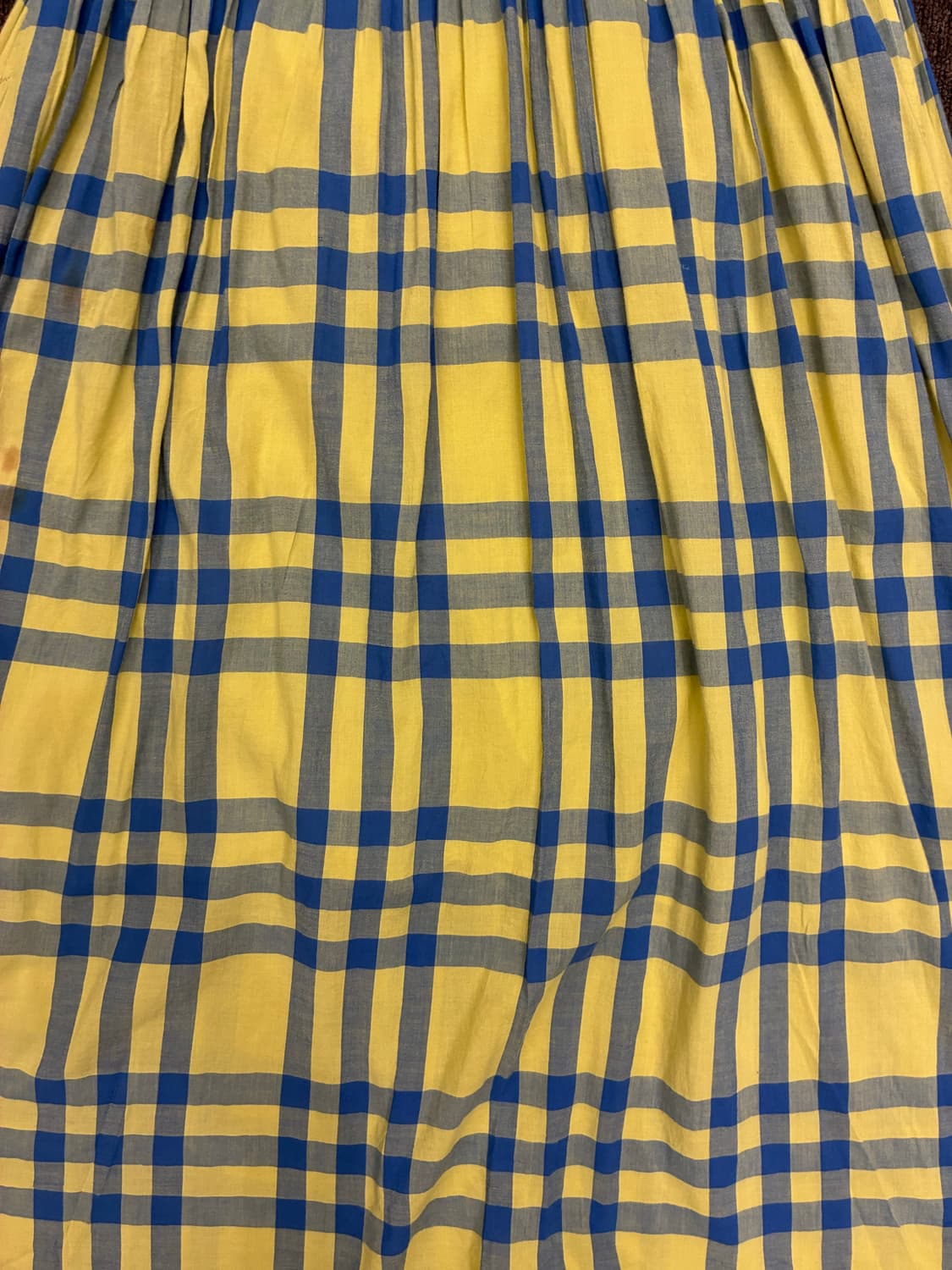 F)Japanese vintage 여성 체크 무늬 롱스커트(이염) 상품이미지4