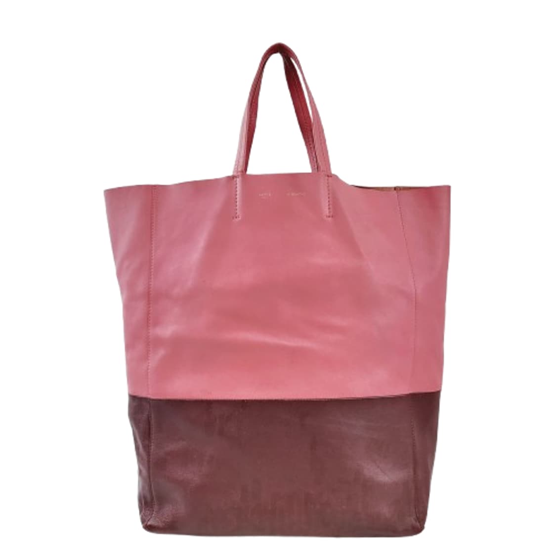 정품 셀린느 투톤 컬러 램스킨 카바스 팬텀 토트백 상품이미지1