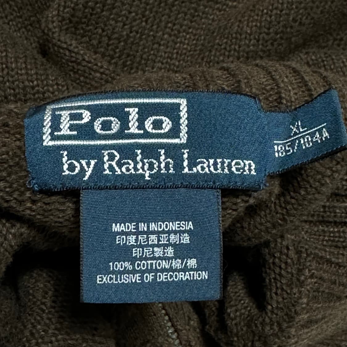 XL 폴로랄프로렌 그린 포니 코튼 반집업 니트 상품이미지4