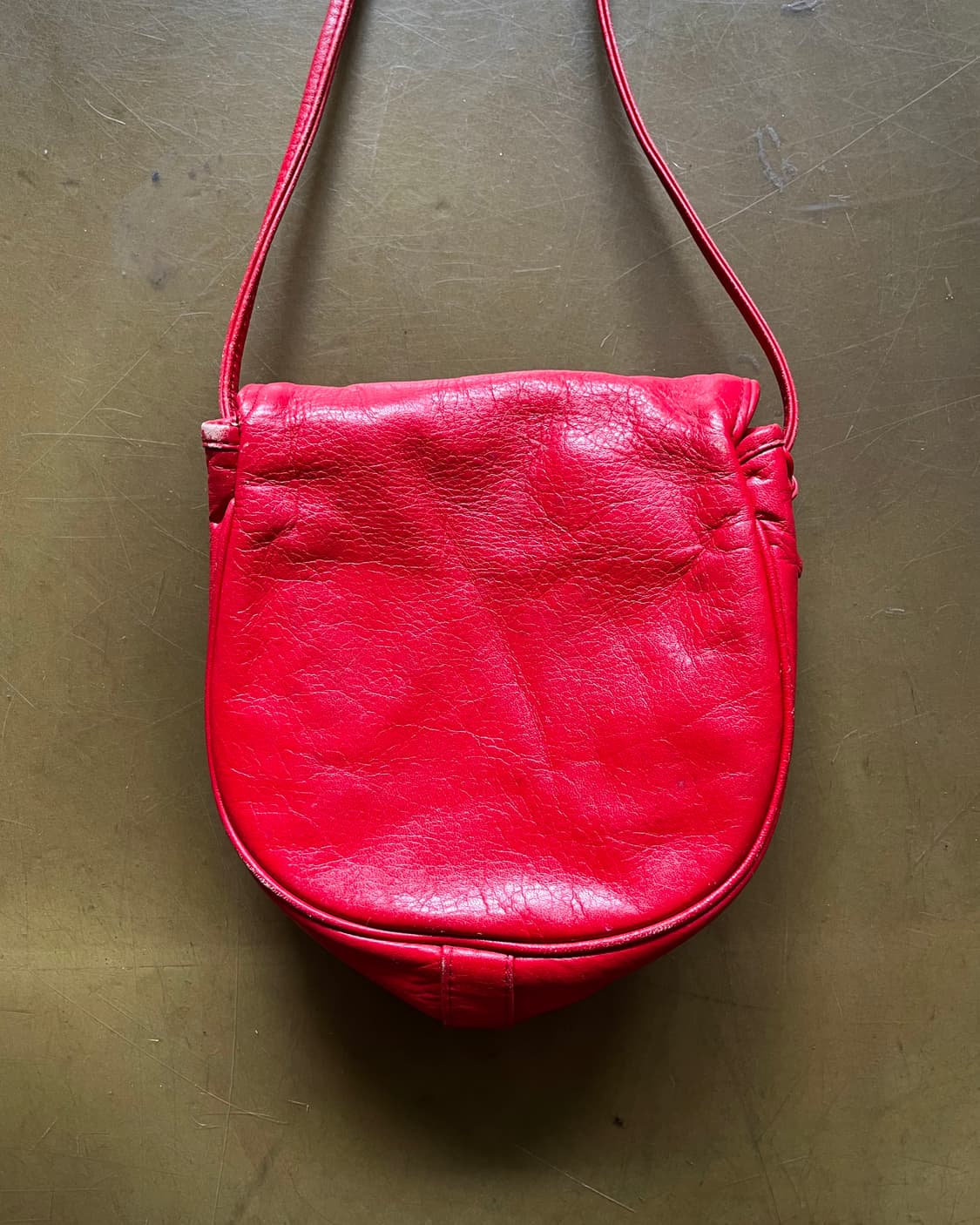 Japanese Vintage Lamb Leather Cross Bag 상품이미지7