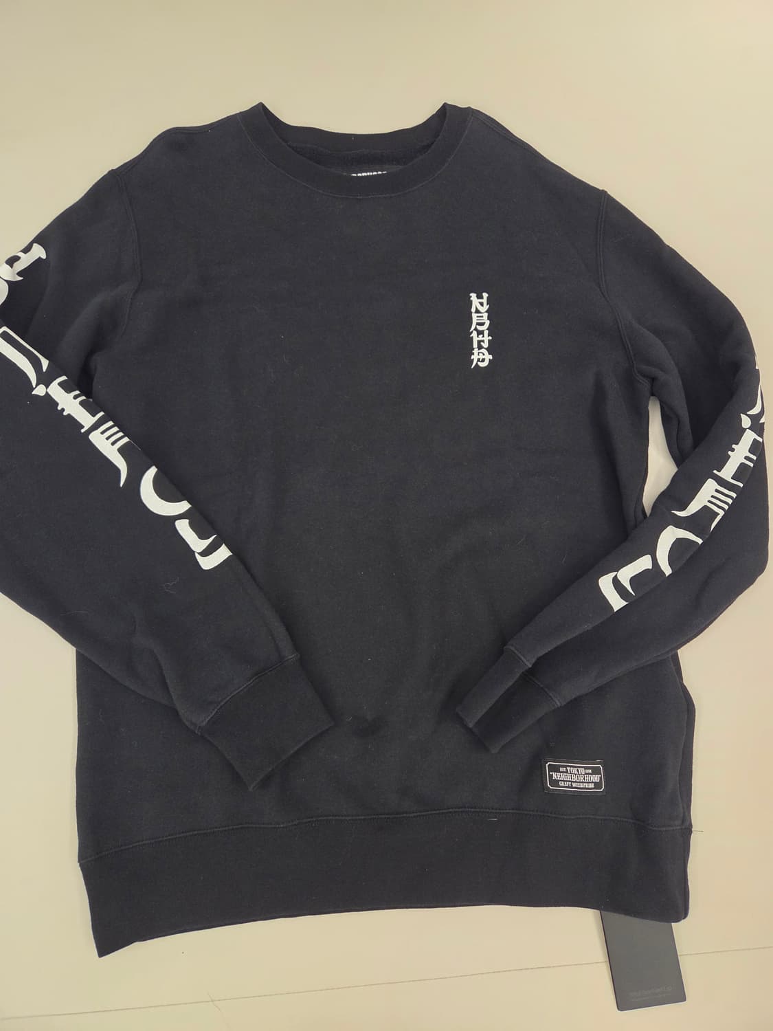 [새상품] 네이버후드 레터 기모 맨투맨 상품이미지3