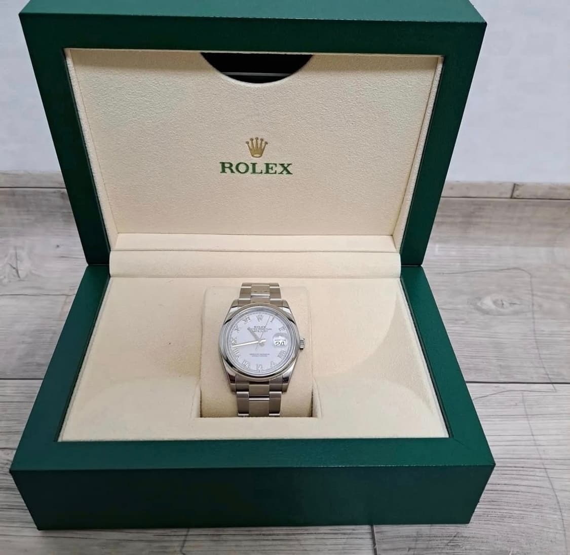 롤렉스 36mm 흰판 로만 풀구성 판매 상품이미지1