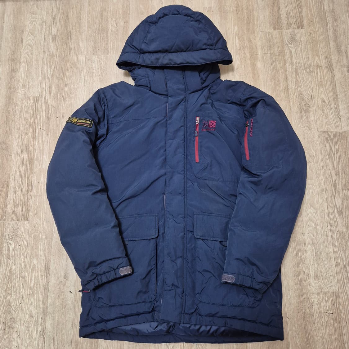 카리모어 아웃도어 사이드와펜 후드 패딩 구스다운자켓 상품이미지1