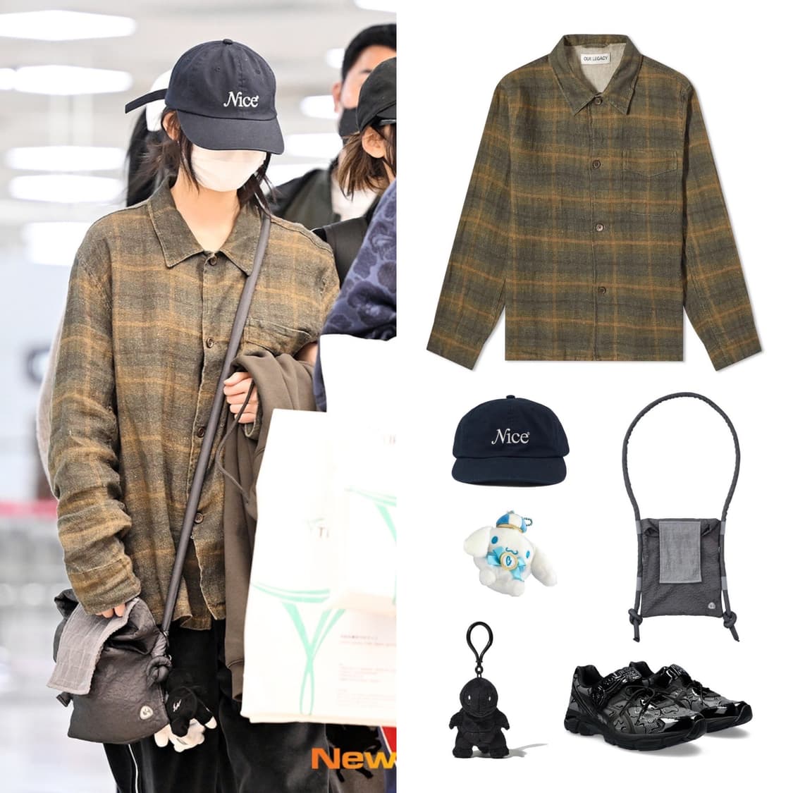 해린,마크 OUR LEGACY Mirage Wax Check shirt 상품이미지3