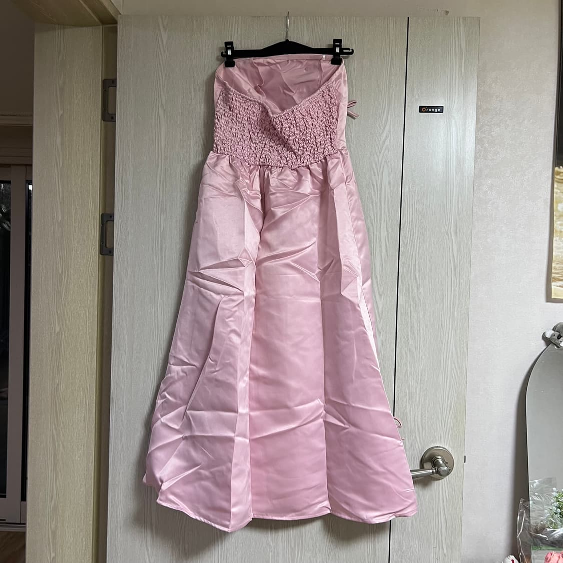 웨딩촬영 핑크 웨딩드레스 xs 상품이미지5