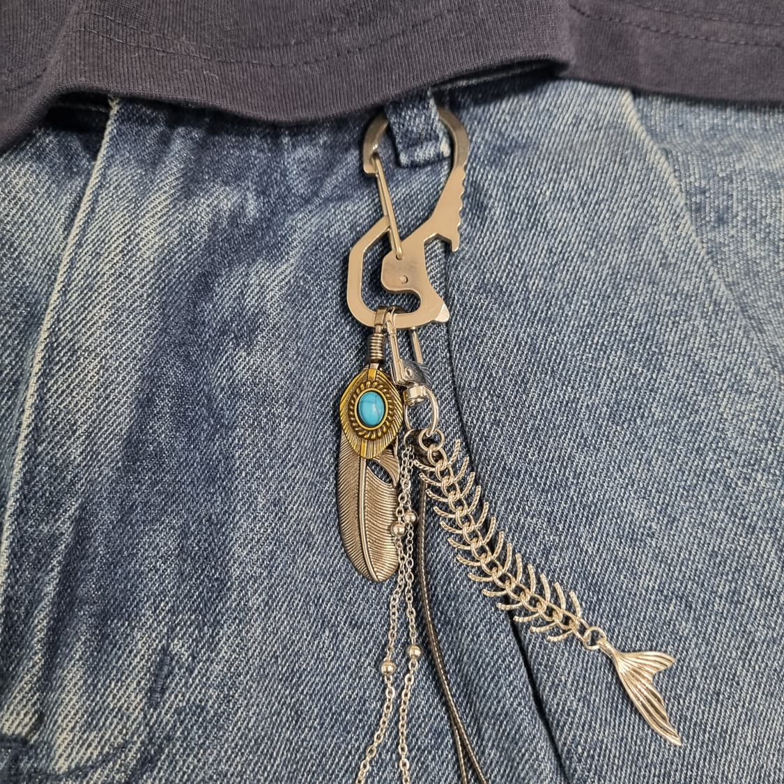 Ver2.🌫ÉTHER (불가시한 공기) 키링silver keyring 상품이미지2