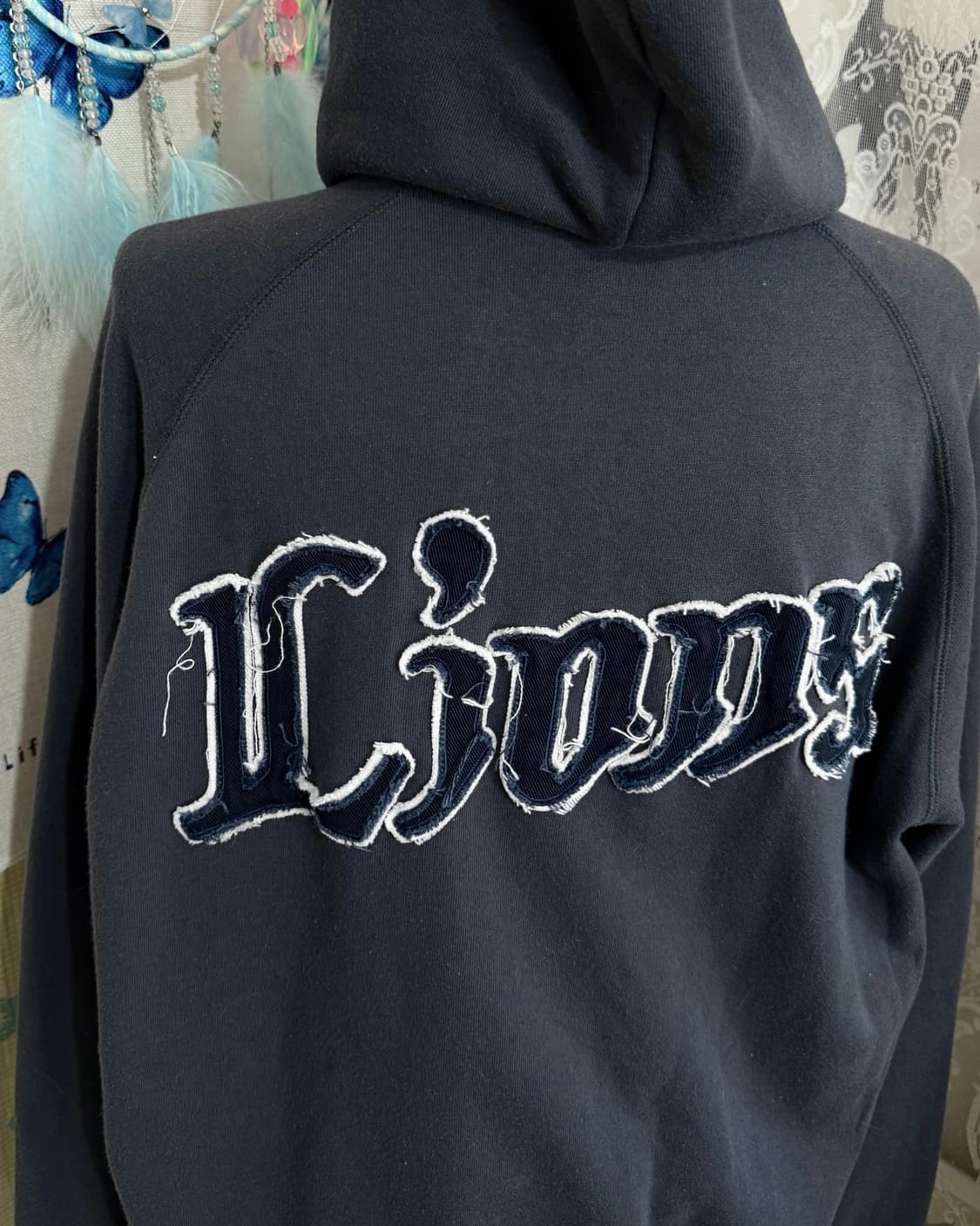 네이비 라이언즈 투웨이 후드 집업 상품이미지10