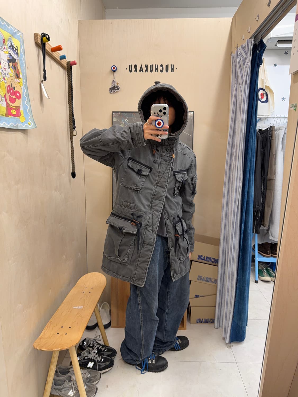KHUJO washed military multipocket jacket 상품이미지4