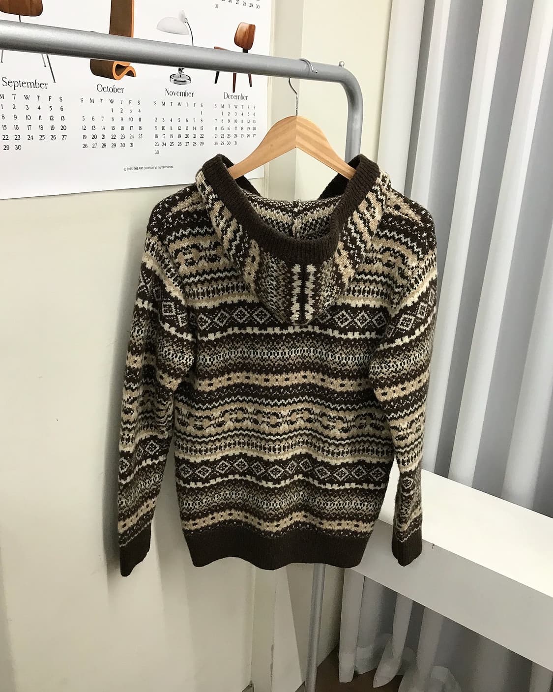 버버리 노르딕 페어아일 후드 코위찬 상품이미지4