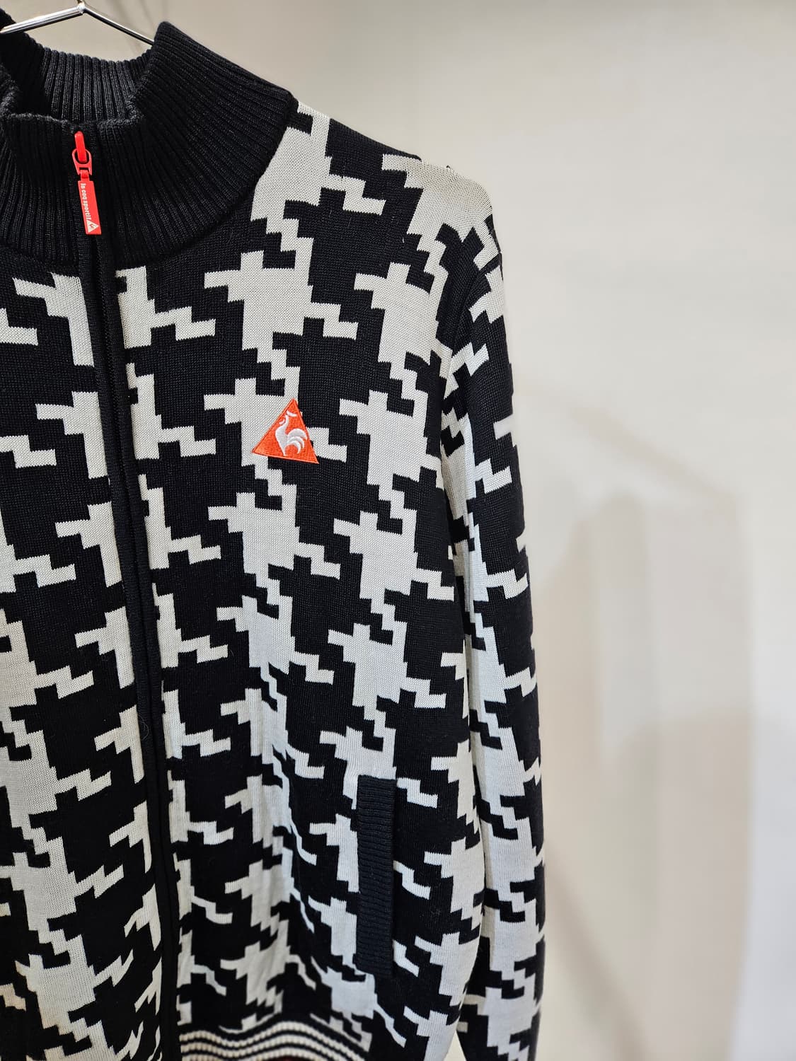 르꼬끄 골프 하운드투스 패턴 집업 상품이미지4