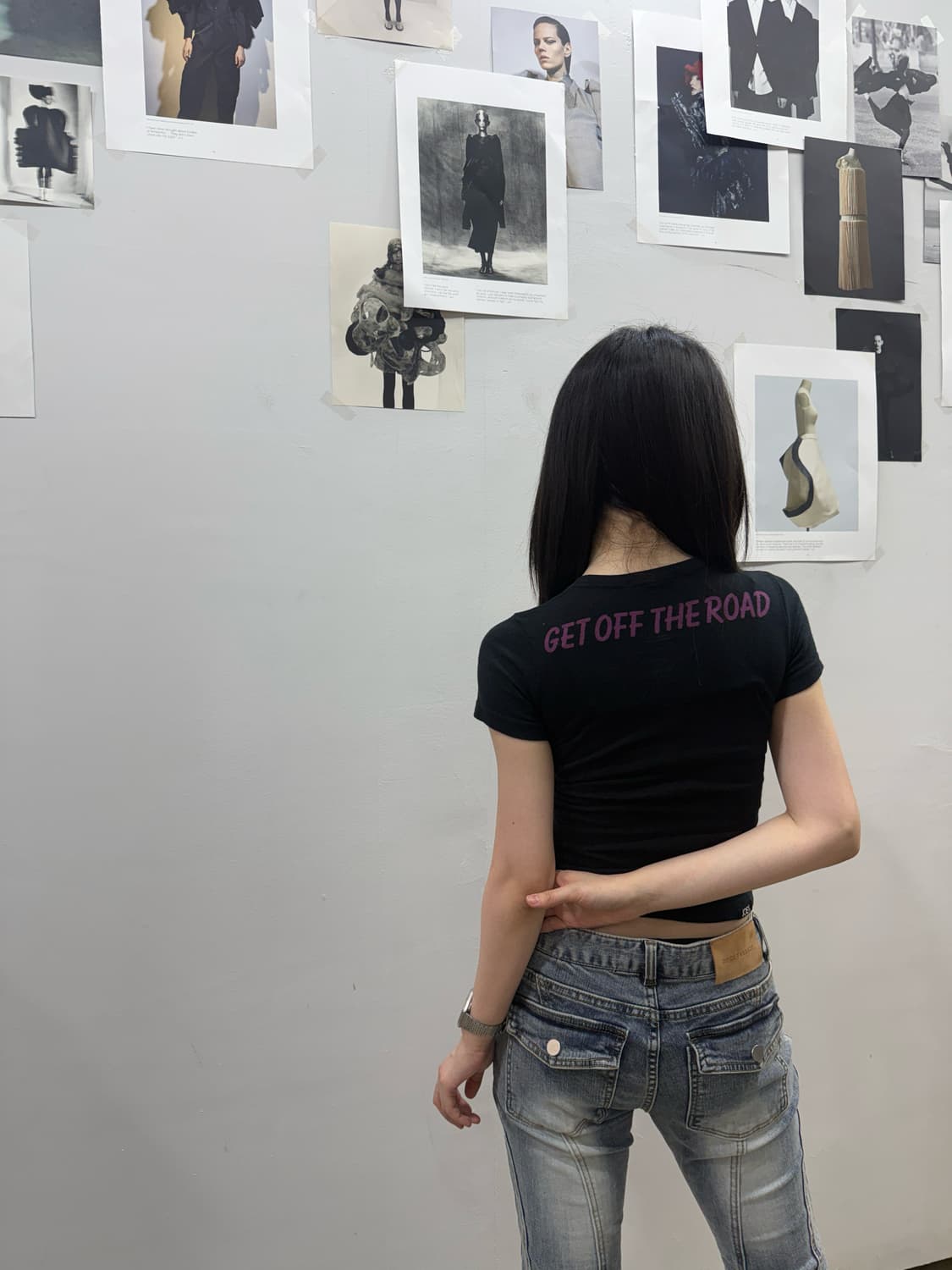 히스테릭 글래머 히스걸 로고 슬림 티셔츠 상품이미지6