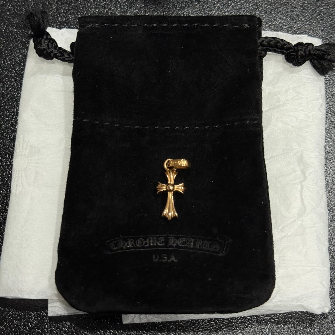 크롬하츠 22k 베이비팻 풀파베 크로스 참 오리지널 상품이미지3