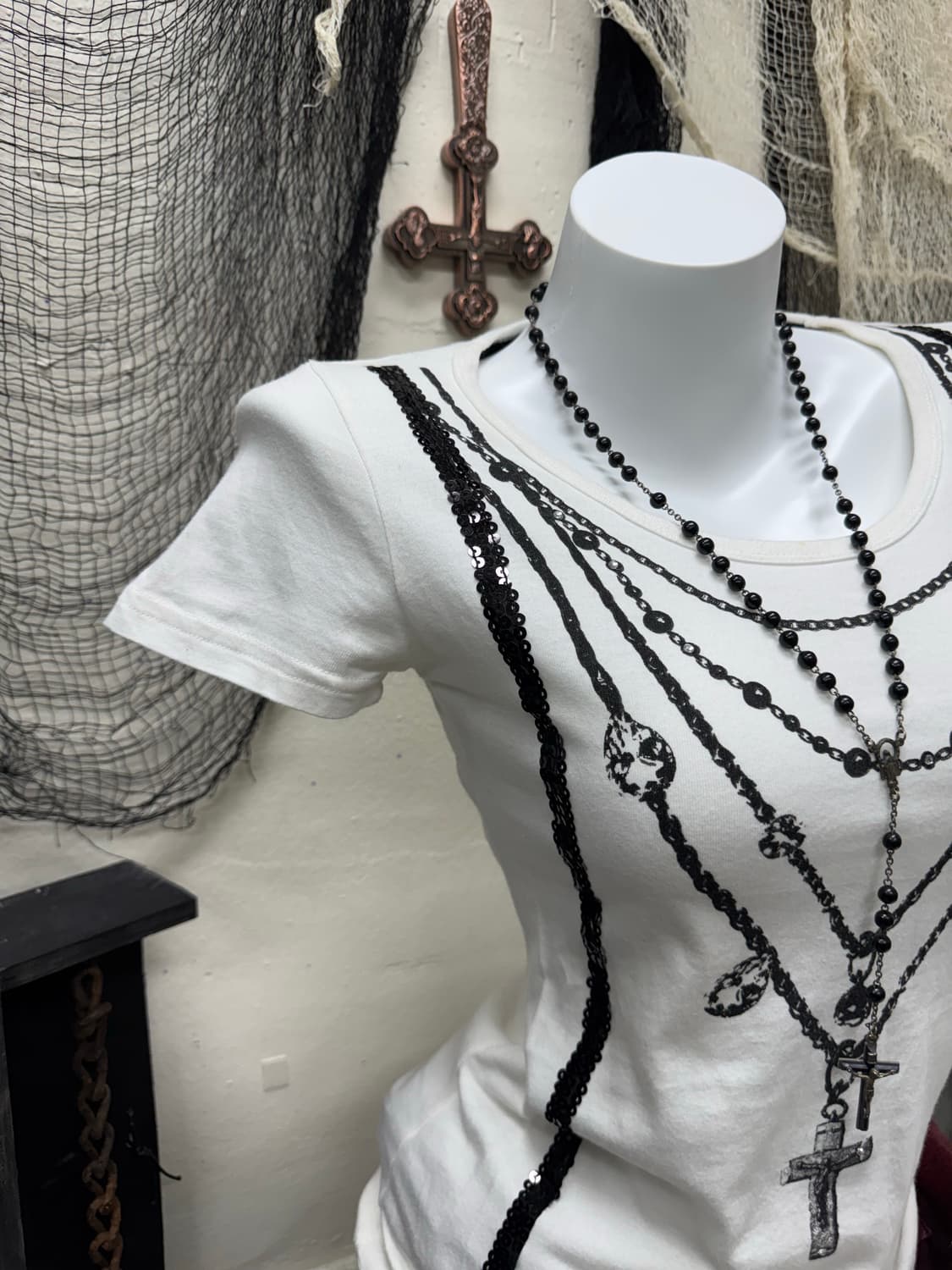 Unknown 00s rosario printing bizz top 상품이미지2