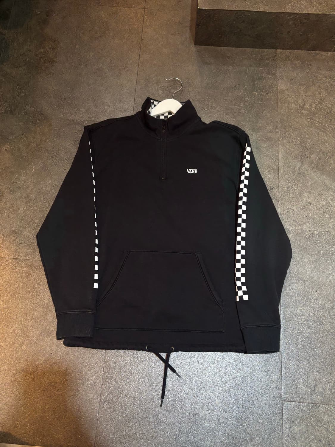 반스 블랙 하프집업 맨투맨 M 상품이미지2