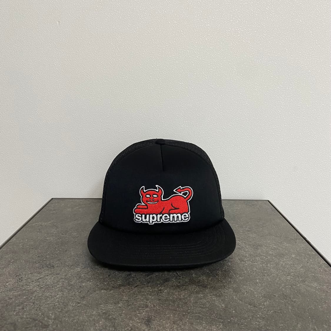 (OS) 슈프림 토이 머신 메쉬 백 5패널 볼캡 모자 블랙 24SS 상품이미지1
