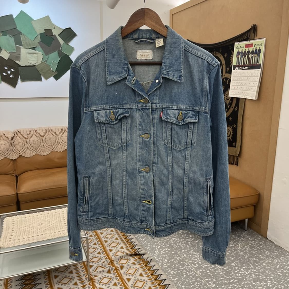 리바이스 올드스쿨 빈티지 스프링 워싱 데님자켓 XL C11024 상품이미지3