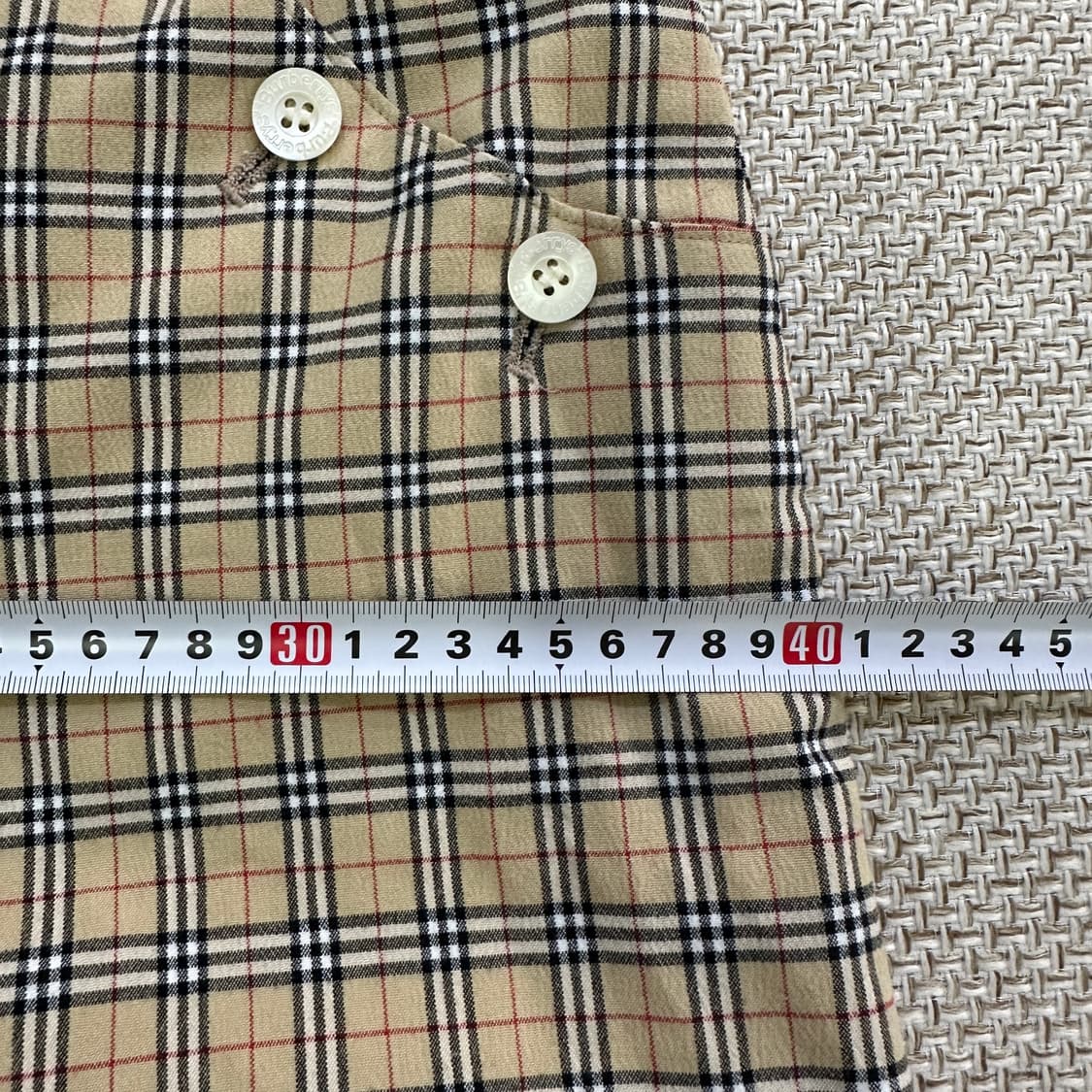 실측확인 버버리 노바체크 스커트 0420D 상품이미지6