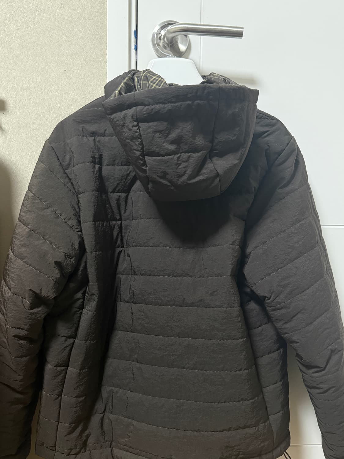 예디아카이브 리버시블 후디 패딩 코코아 상품이미지2