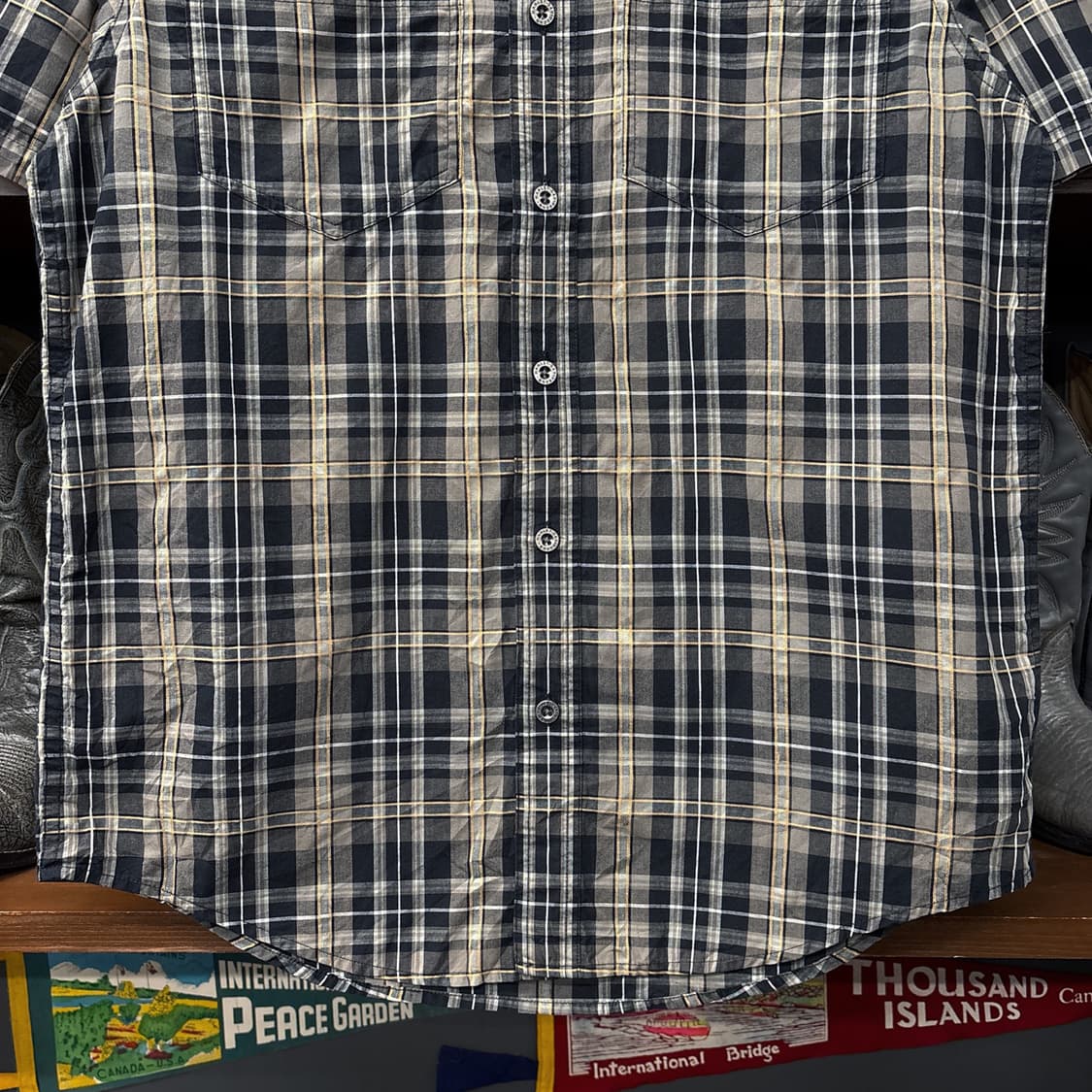 할리데이비슨 110th 엠브로이드 멀티 타탄체크 워크셔츠 N1182 상품이미지4