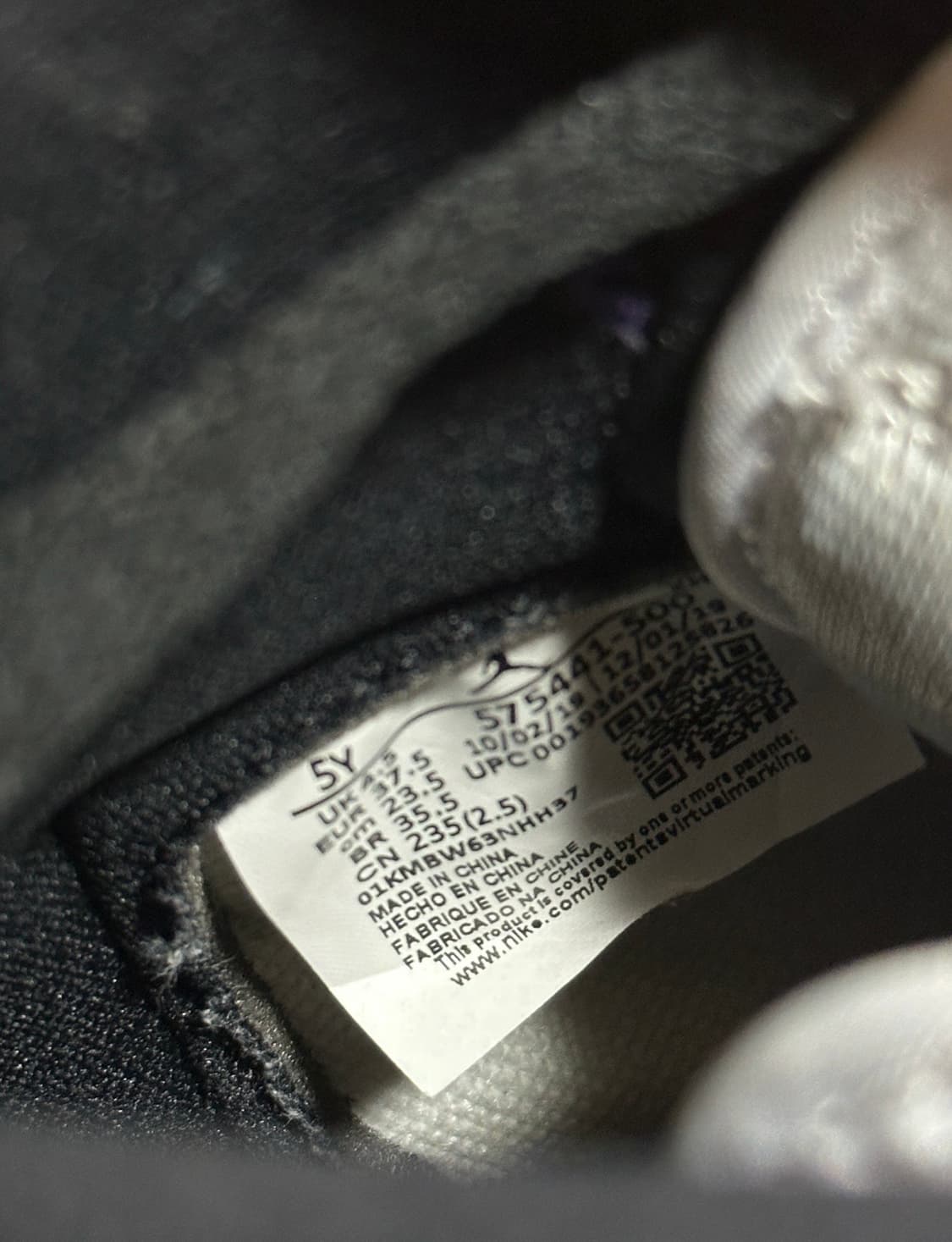 에어조던 레트로하이 OG GS 코트퍼플 235 상품이미지5