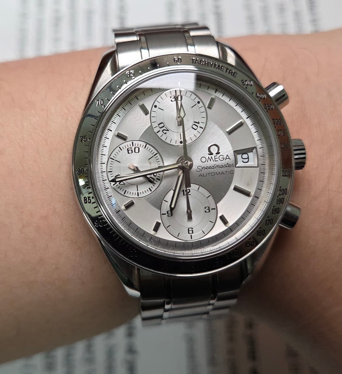 빈티지 오메가 스피드마스터 크로노 실버다이얼 오토매틱 브레이슬릿 ver. 상품이미지3