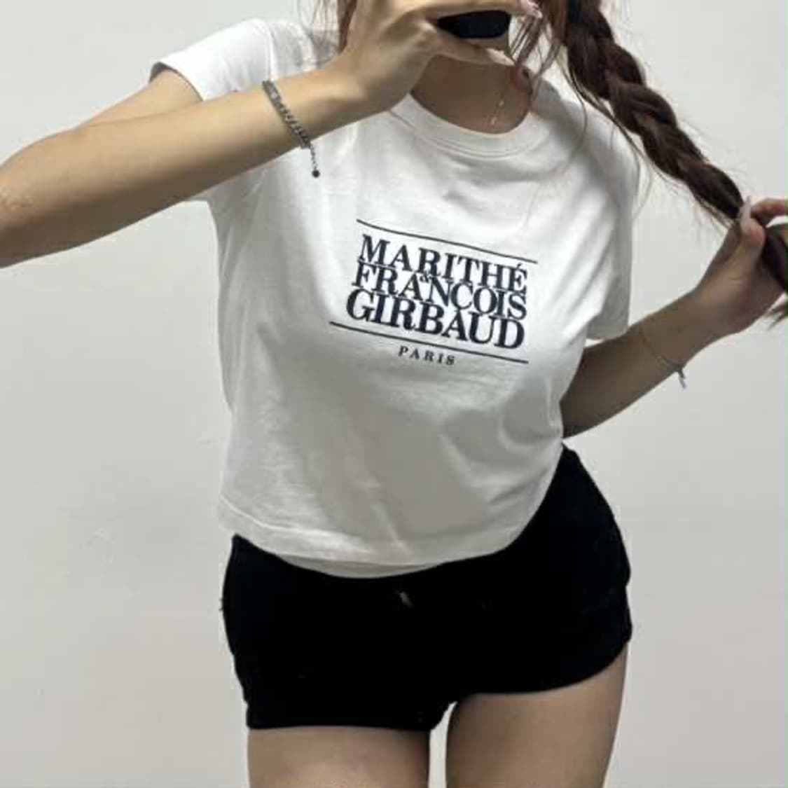 마리떼 프랑소와저버 세미크롭 걸즈 반팔 티셔츠(M) 상품이미지1