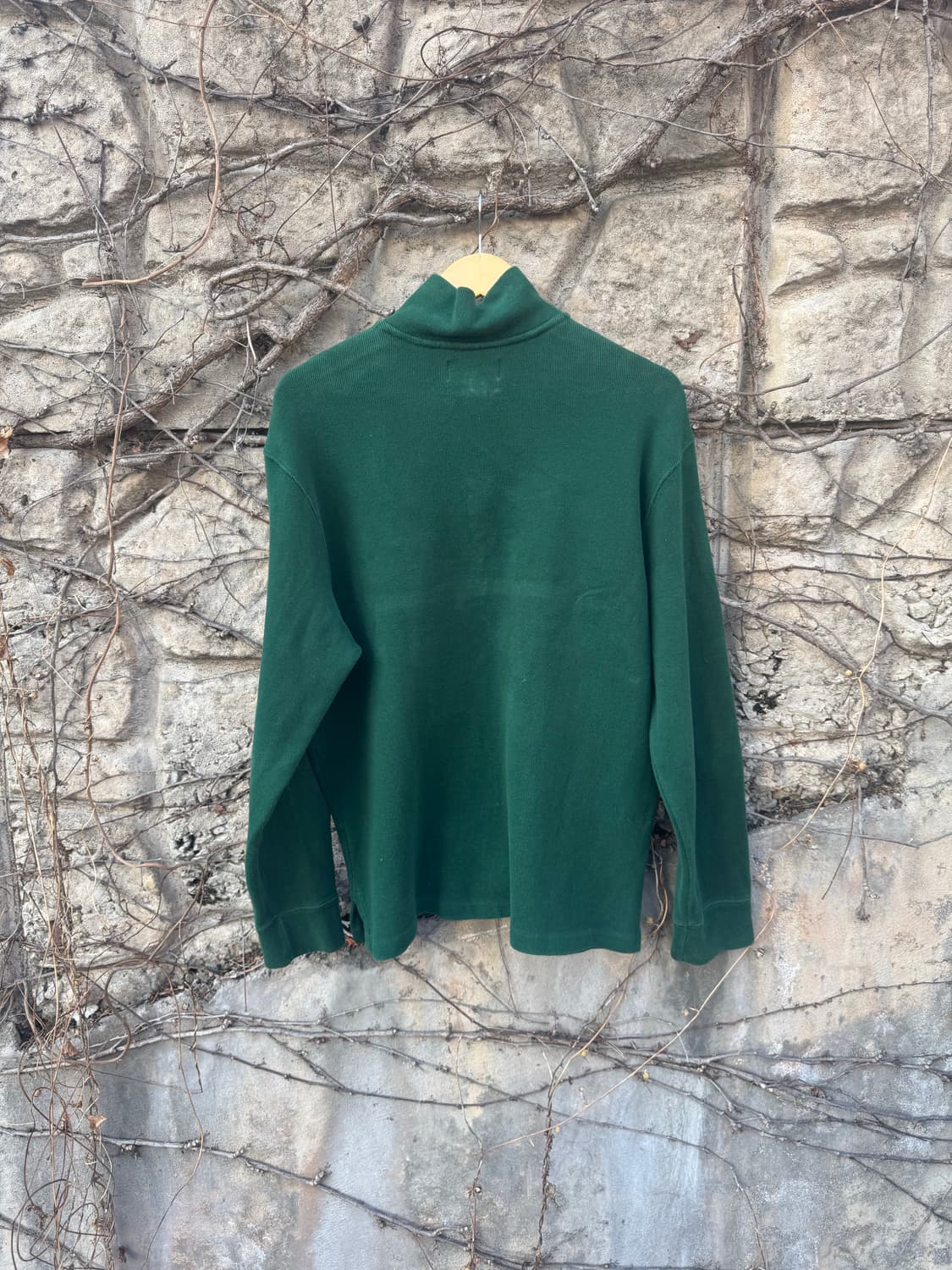 폴로 랄프로렌 빈티지 하프 집업 니트 스웻 셔츠 그린 상품이미지2
