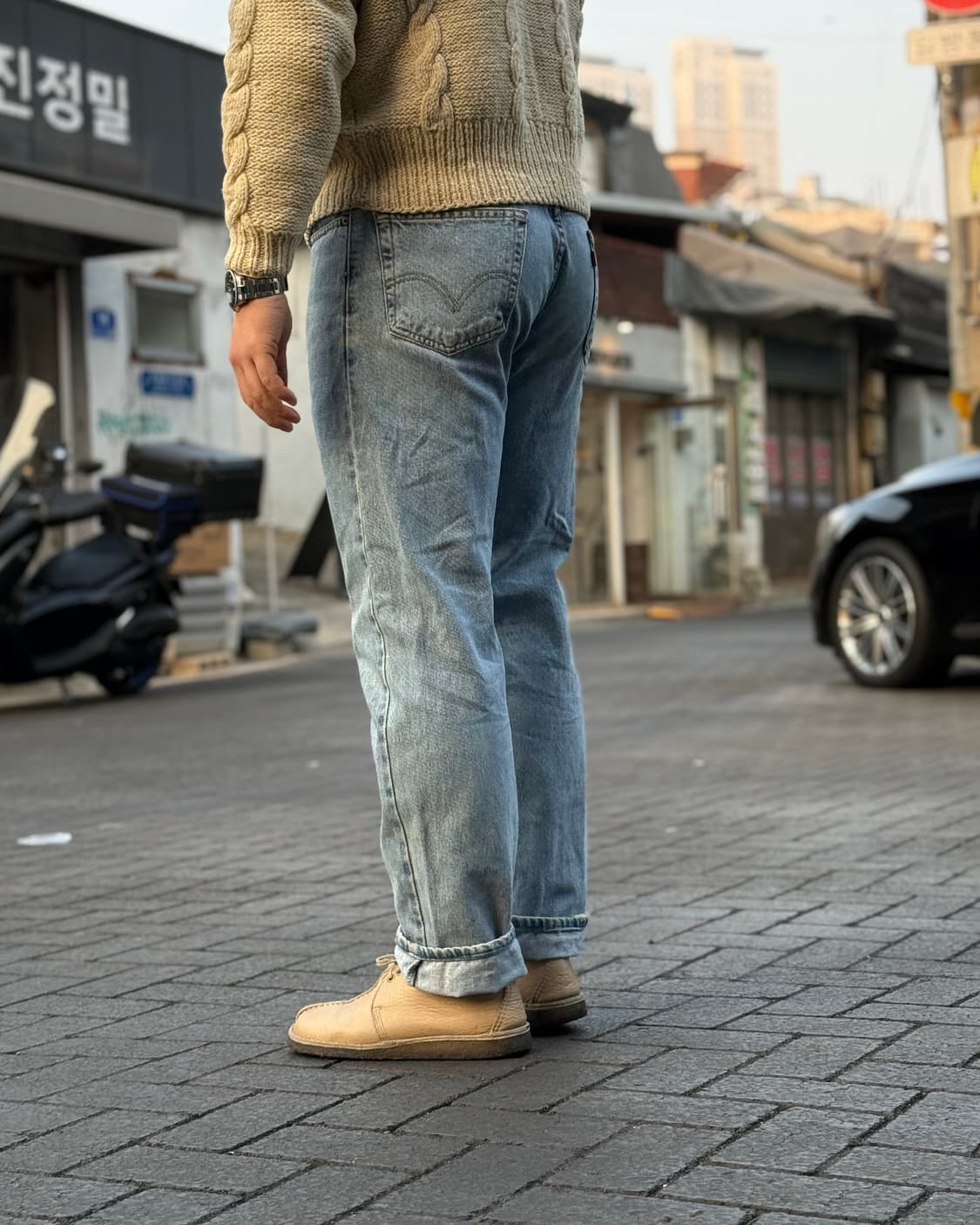 00‘s 리바이스 505 레귤러핏 데님 팬츠 34 상품이미지8