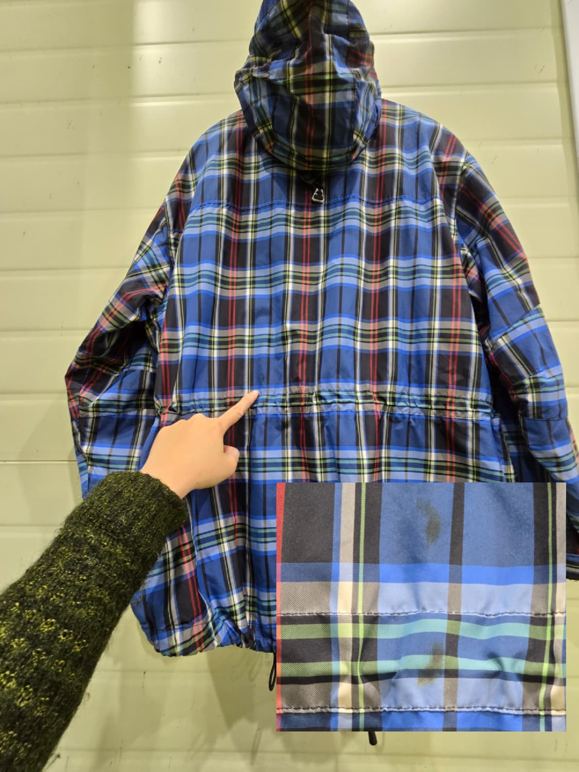 Y2K 폴로 스포츠 랄프로렌 체크 후드 자켓 95 상품이미지9