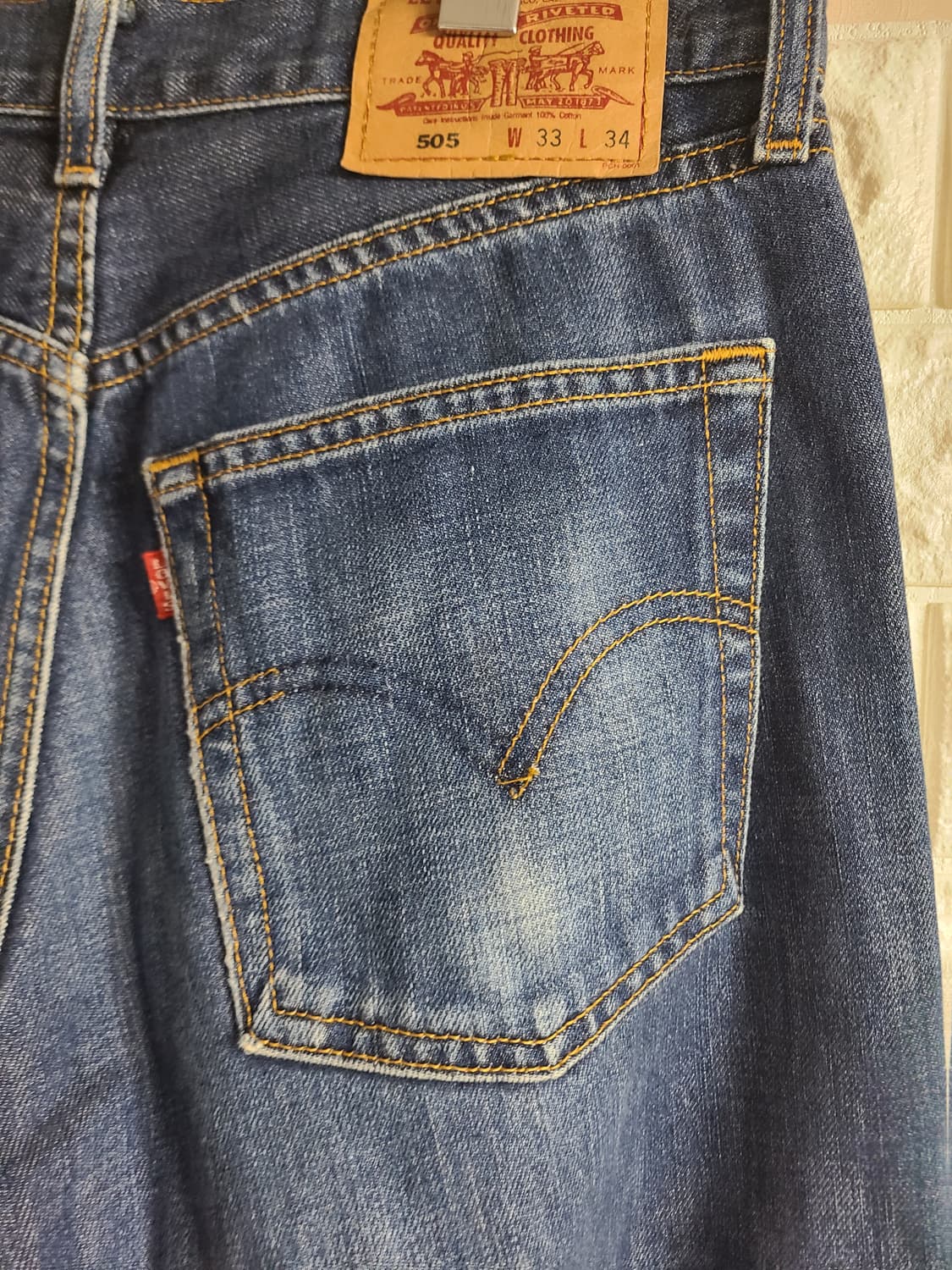 리바이스 505 데님 청바지(33) 상품이미지8