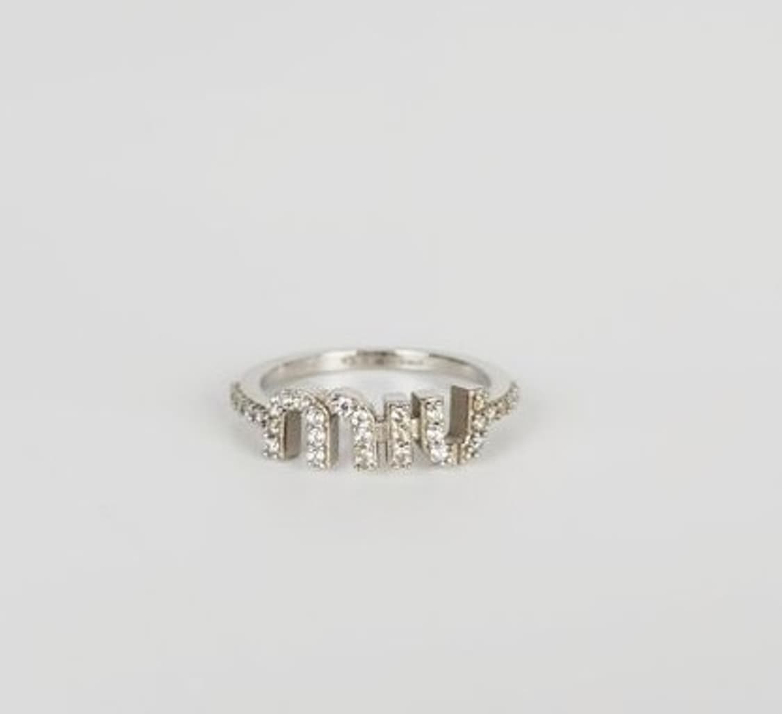 [급처] 미우미우 정품 크리스탈 반지 13호  상품이미지1