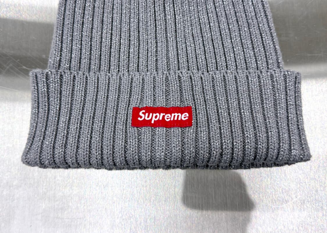 슈프림 25SS 오버다이드 비니 메탈릭 실버 상품이미지2