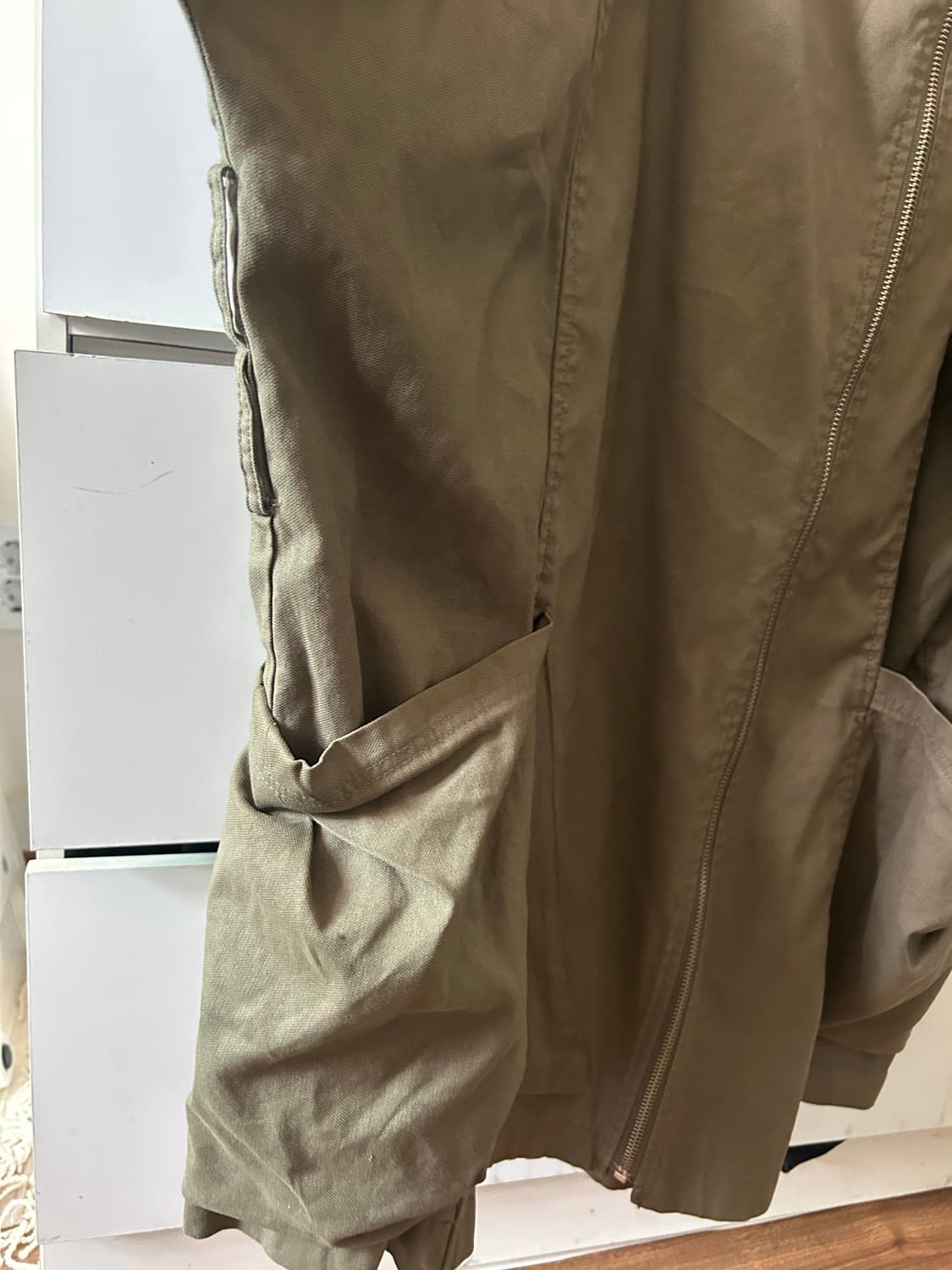 system 비대칭 하이넥 야상 상품이미지6