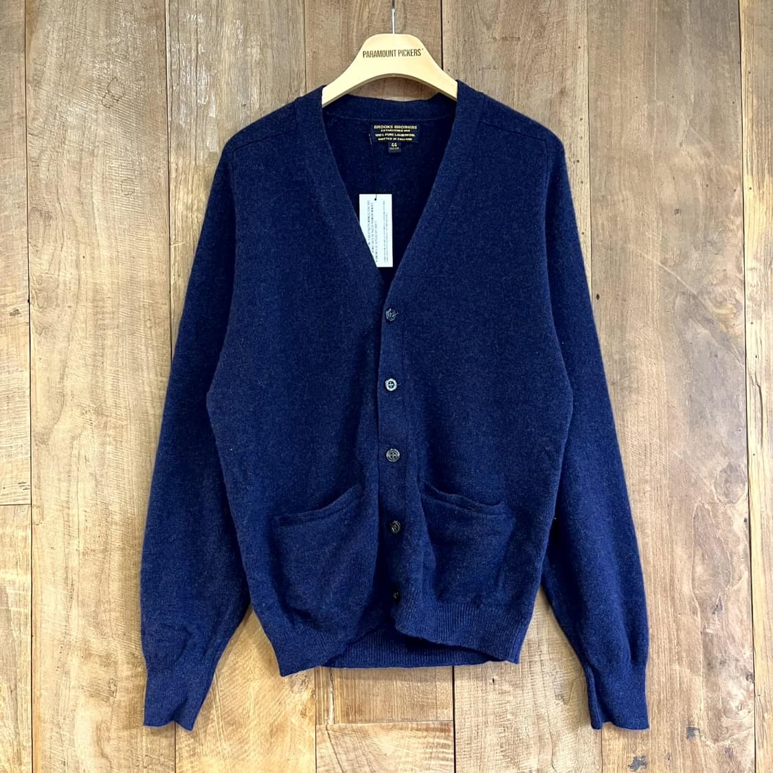 BROOKS BROTHERS LAMBSWOOL CARDIGAN NAVY [44] [ENGLAND MADE] (100) 상품이미지1