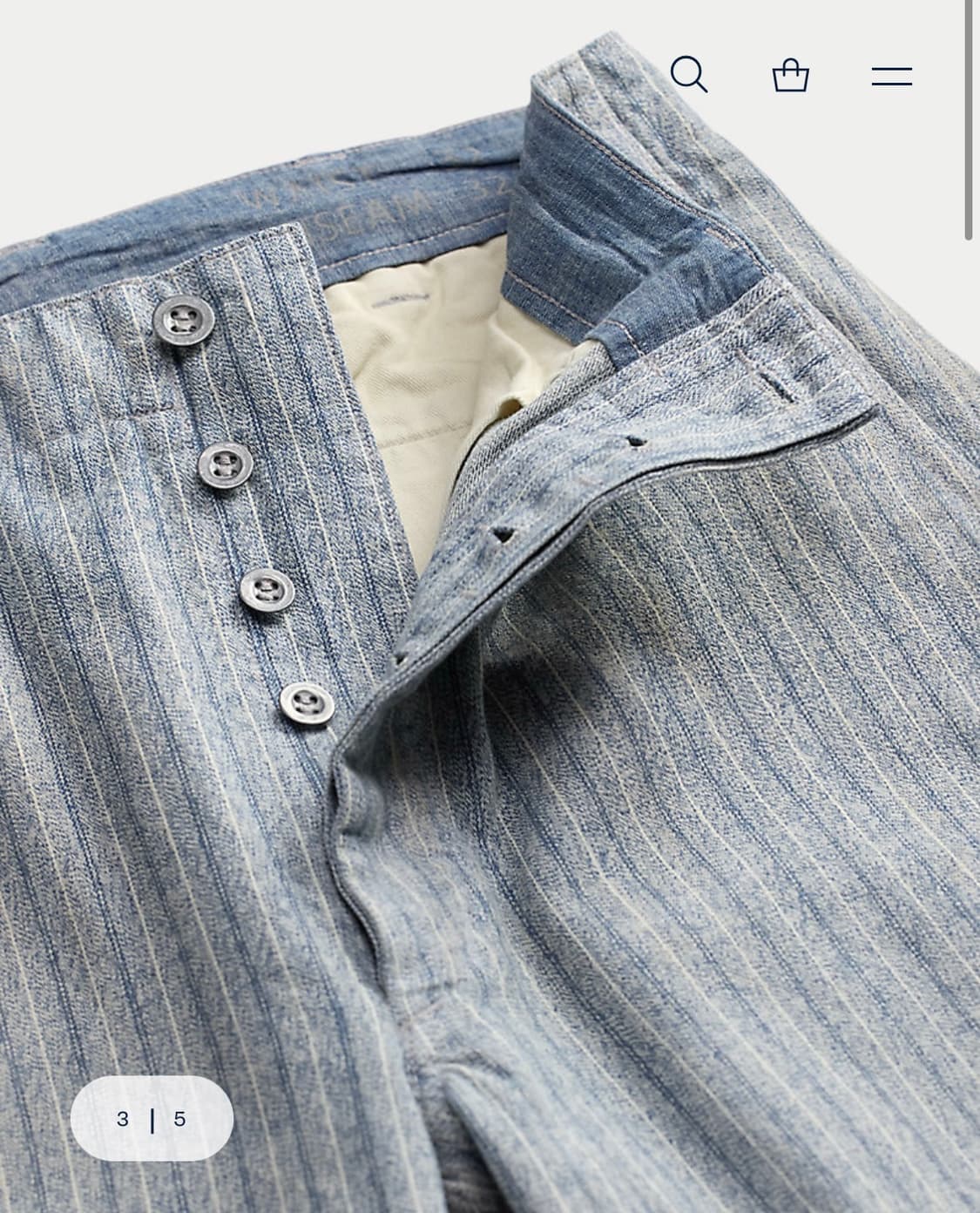 RRL 스트라이프 자스페 필드 팬츠 상품이미지3