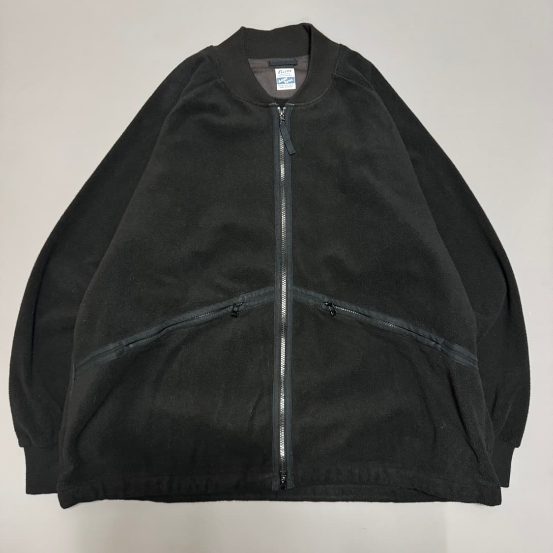 Relume 블랙컬러 폴리에스터 드로우코드 빅실루엣 플리스 자켓 상품이미지7