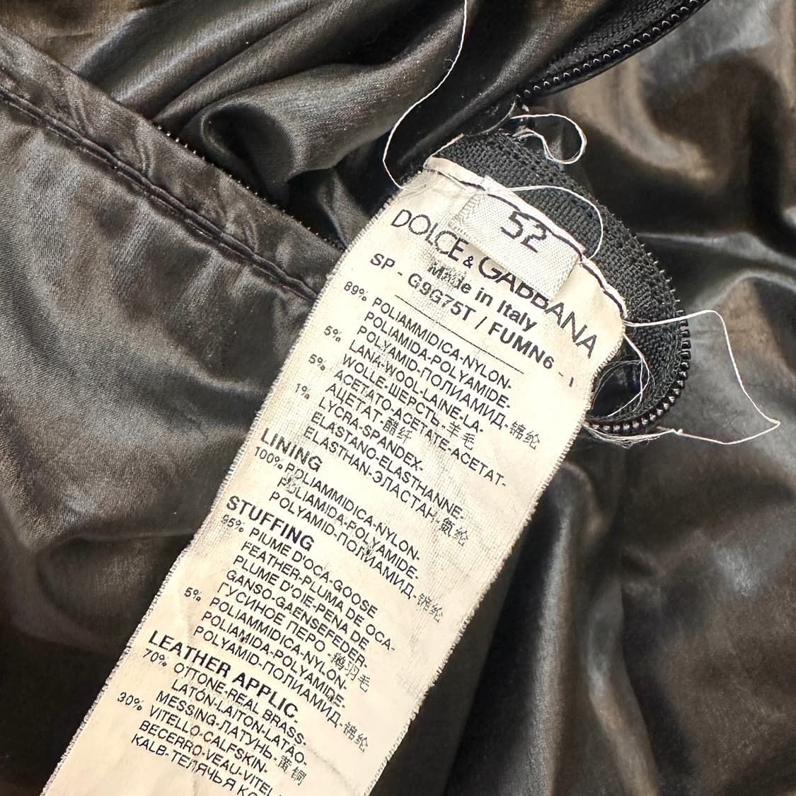 돌체앤가바나 로고 플레이트 다운 봄버자켓 상품이미지8