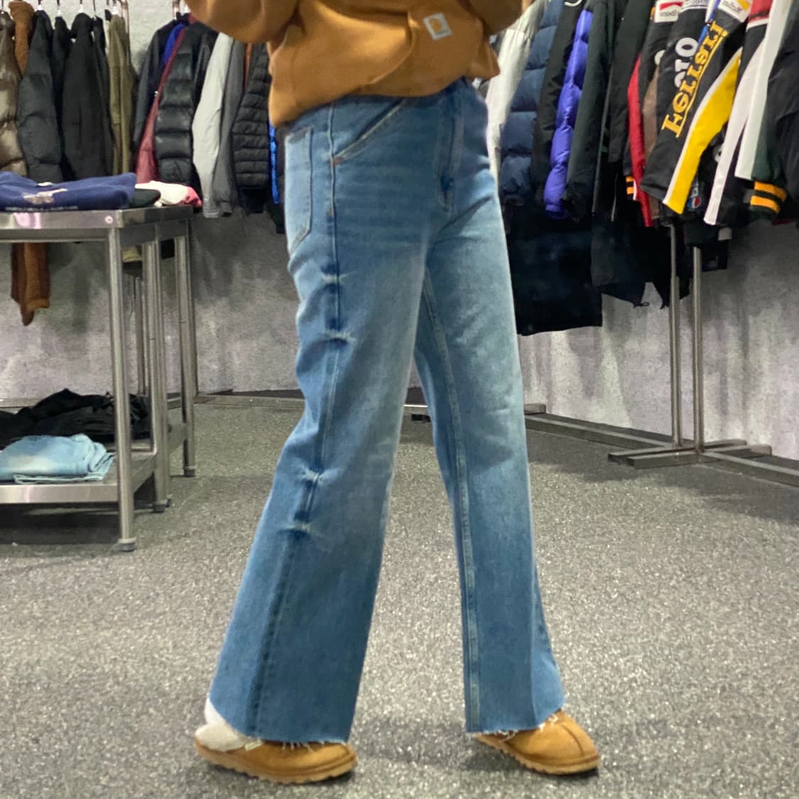 세터 워싱 부츠컷 데님 팬츠 B4024 상품이미지2