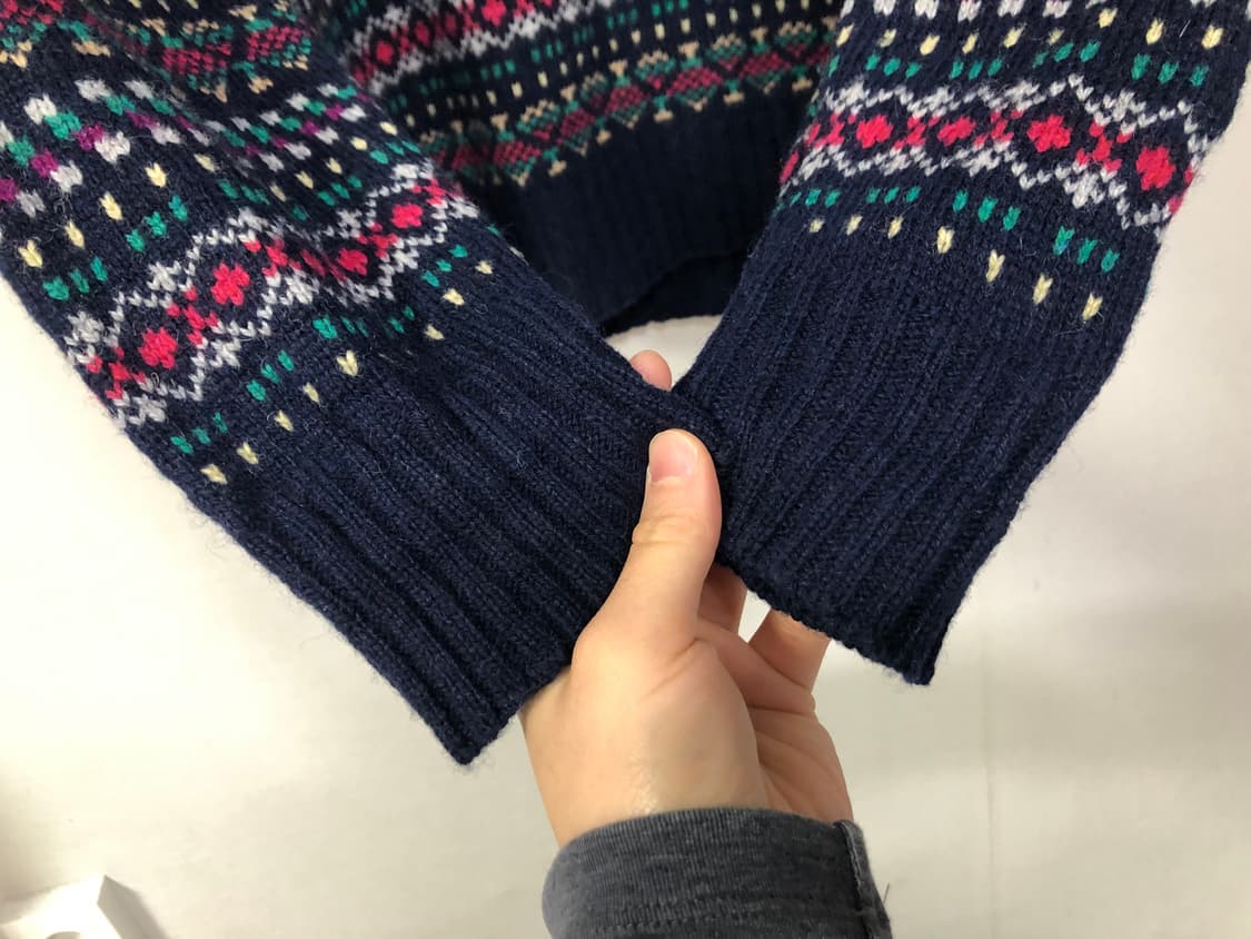 미국 usa) Saddlebred 울혼방 페어아일 에스닉패턴 니트 스웨터 상품이미지4