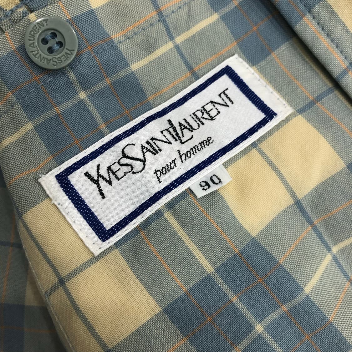 입생로랑 체크 블루종 자켓  상품이미지5