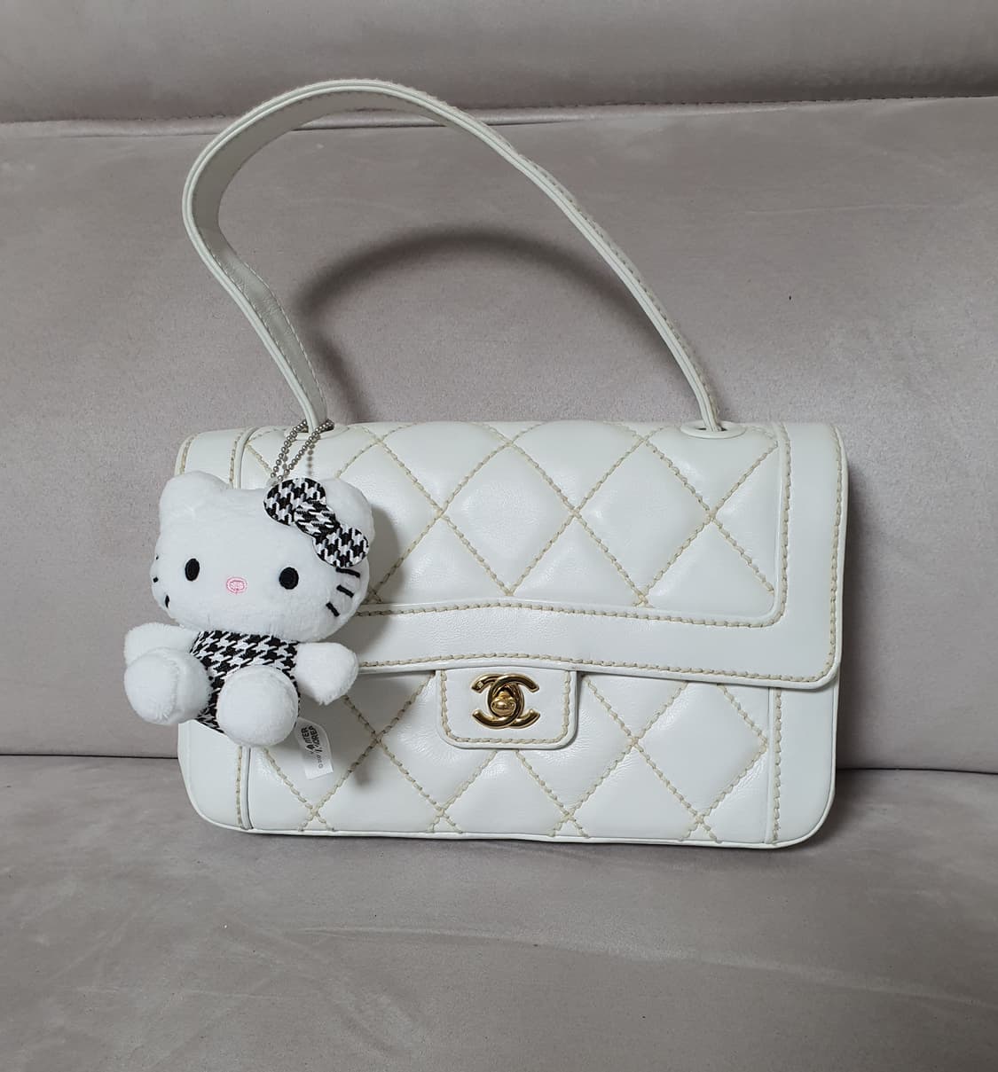샤넬 와일드스티치 켈리백 화이트 상품이미지1