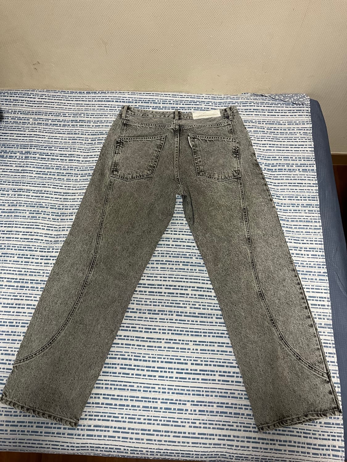 언어펙티드 트랙 데님 dyed grey L 상품이미지2