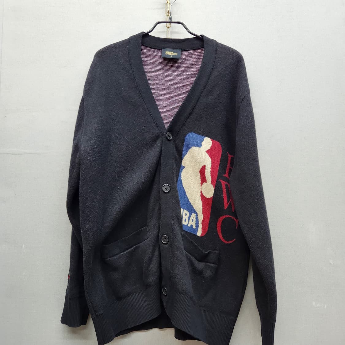 NBA 하드우드 클래식 로고 코튼/캐시미어 가디건 S(L) 상품이미지1
