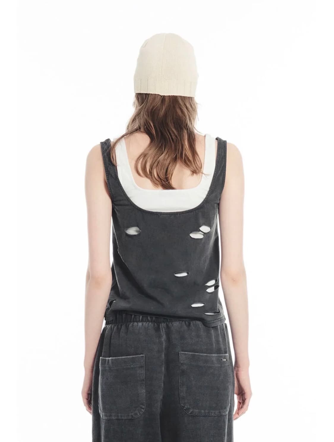 세릭) LOGO RIBBED BEANIE 비니 상품이미지4