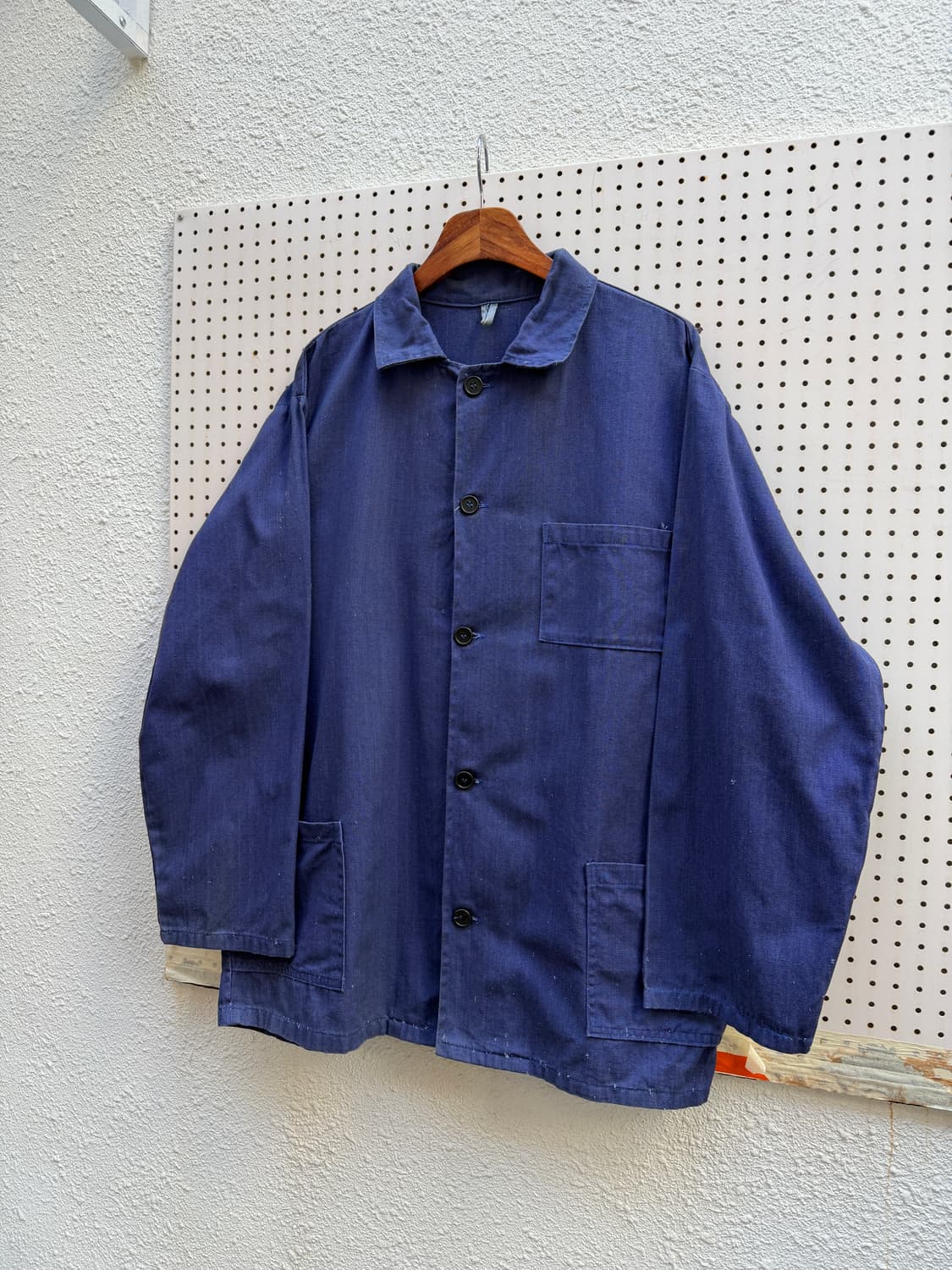 OLD EURO WASHED NAVY BLUE 빈티지 프렌치워크자켓 상품이미지4