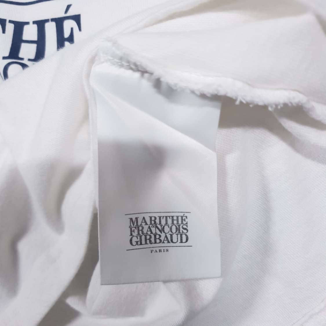 여성 S) 마리떼 프랑소와저버 클래식 로고 크롭 반팔 티셔츠 화이트 상품이미지8